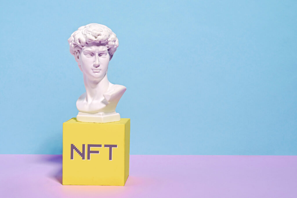 NFT technology virtual art on the internet transactions blockchain